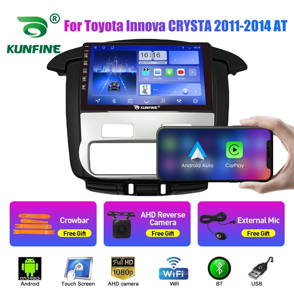 10.33 ''Radio Per Toyota Innova CRYSTA 11-14 AT/MT 2Din Android Stereo DVD GPS Lettore Video di Navigazione Multimediale Carplay An