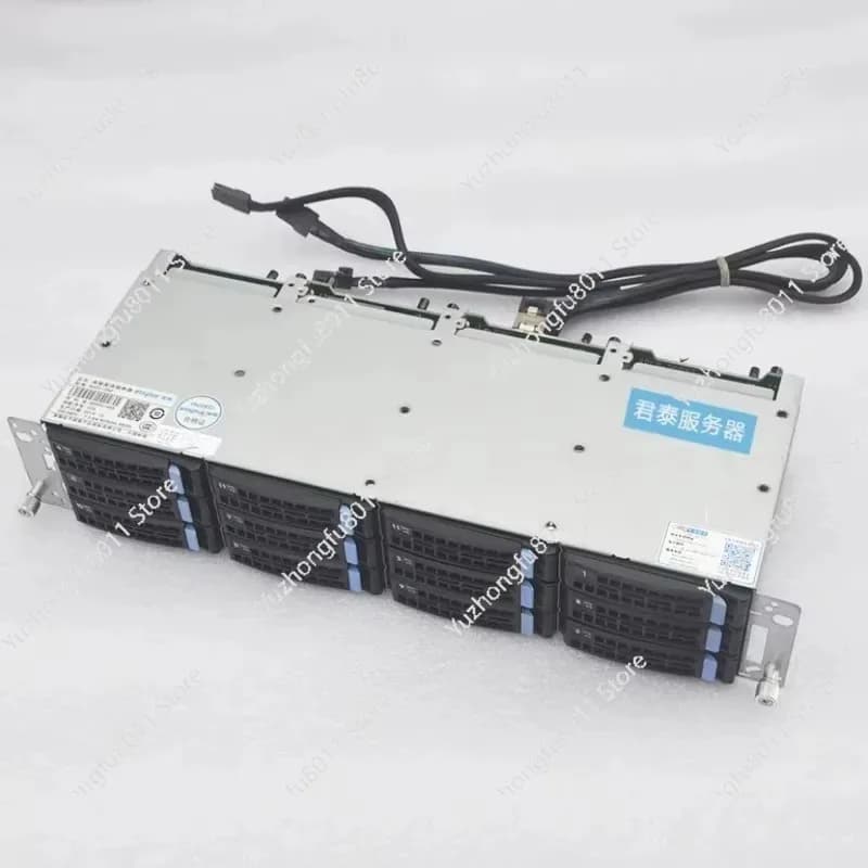 NAS di archiviazione da 12 Gb Nero Qunhui CDN Telaio serie SAS sostituibile a caldo, Gabbia per disco rigido da 12 alloggiamenti da 3,5 pollici da 6 Gb,