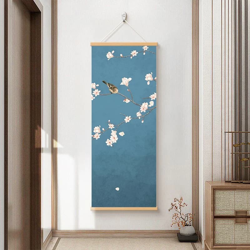 New Chinese style Eastern Zen style flower and bird paintings, suitable for decoration in living rooms, bedrooms, or tea rooms