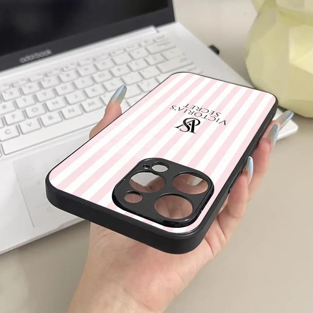 V-VictoriaESs Luxury S-SecretES Phone Case Tempered Glass For IPhone 16 17 13 14 12 15 11 Pro Max Plus Mini XR Coque