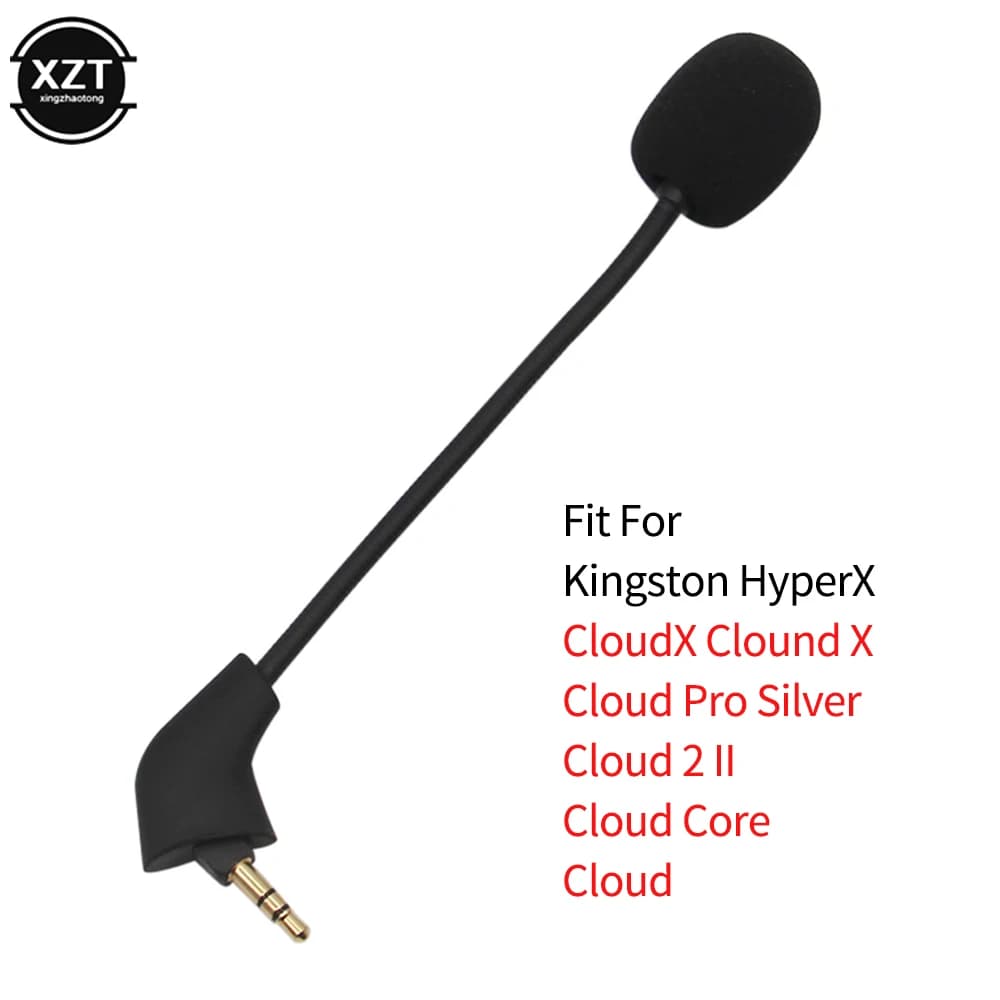 Microfono per cuffie per Kingston HyperX CloudX CloundX Cloud Pro Silver Cloud2II Cloud Core Cloud Cuffie da gioco Microfono