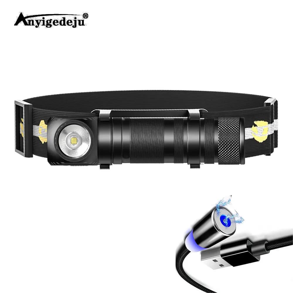 Magnetic charging light 18650 SST40 LED flashlight night lamp memory light with magnetic tail power indicator