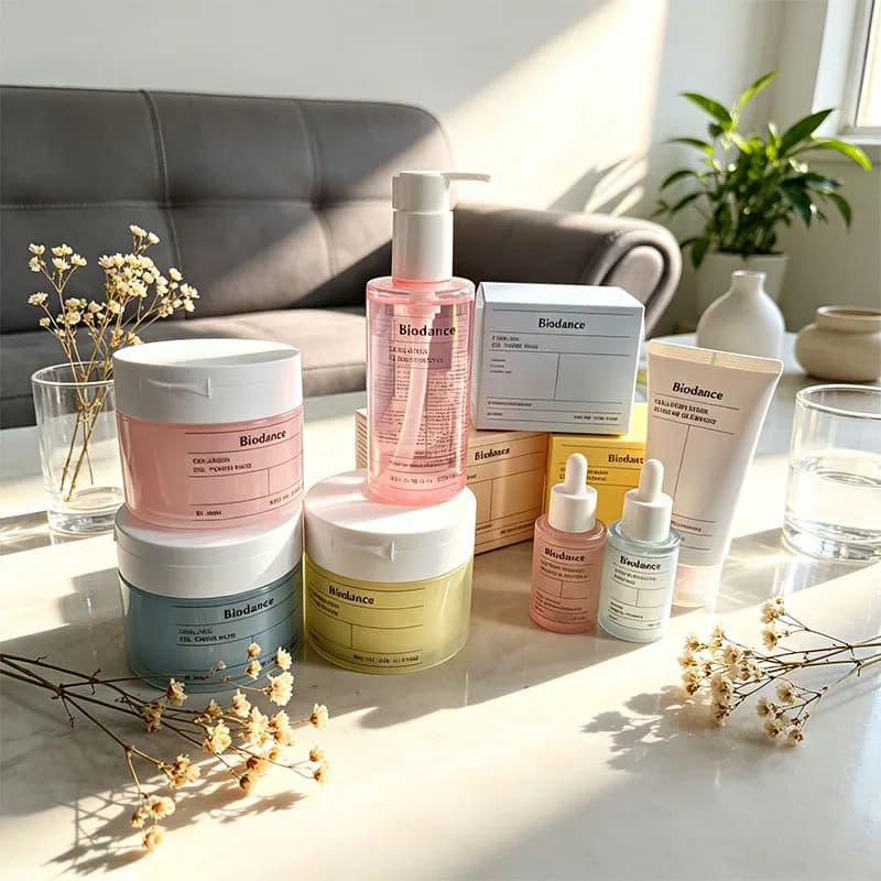 Nuova Maschera Viso Biodance per Pulizia Profonda, Gel Tonico, Compresse di Cotone, Essenza di Collagene Liquida, Prodotti Naturali per la Cura della Pelle
