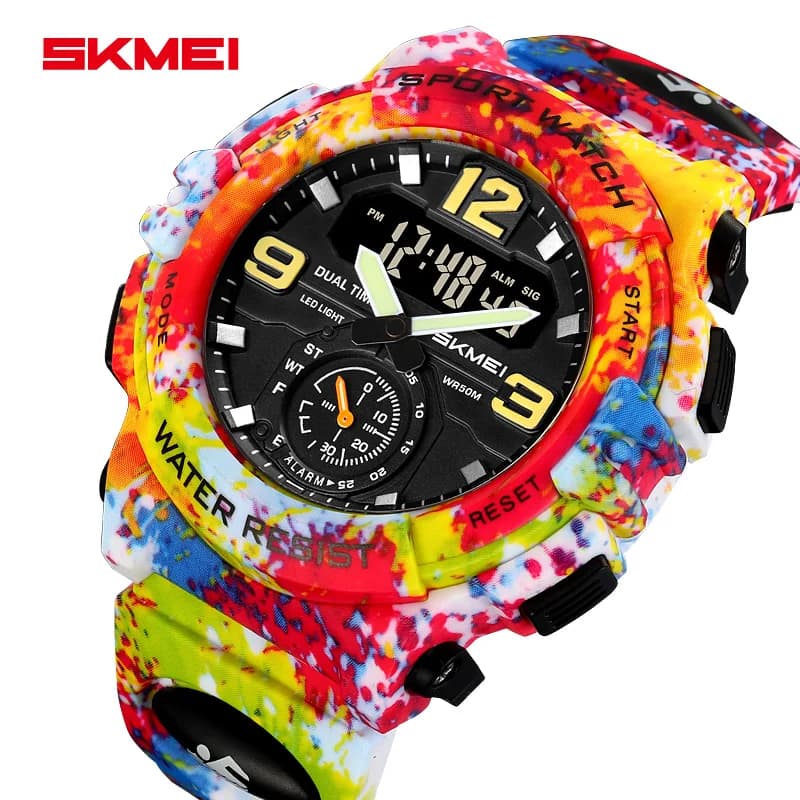 SKMEI 2341 Watch Wrist Watch Horloges Mannen Digital Electronic Watch with Big Dial Waterproof Men's Sports Watch