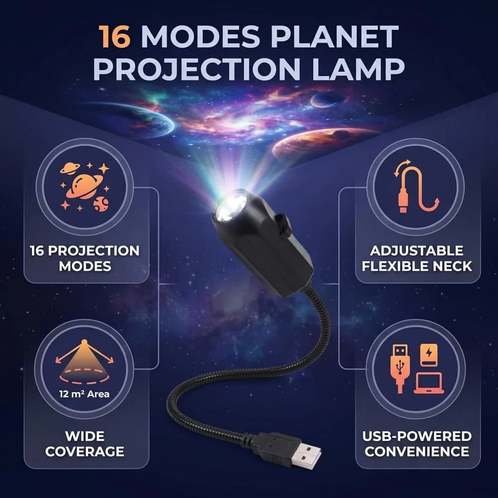 Black Star Projector Night Light Material Atmosphere Mini Star Projector Romantic Background Decor Lamp Ceiling Atmosphere