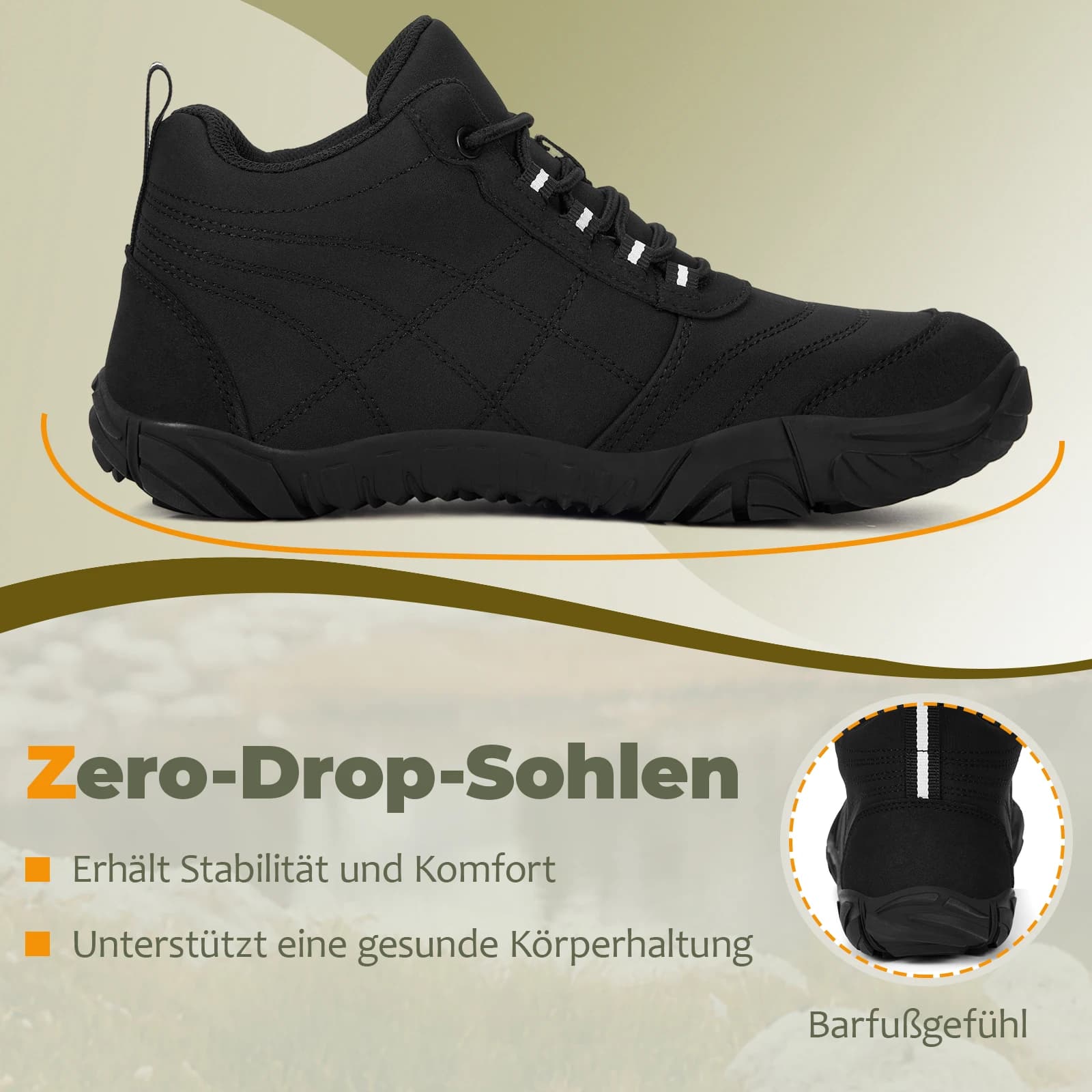 Scarpe da Lavoro Outdoor Antiscivolo, Sneakers Casual Comode, Scarpe da Trekking Barefoot, Stivali Invernali da Neve per Sport all'Aperto