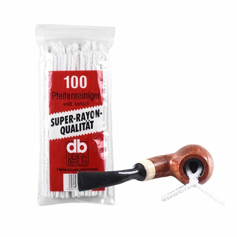 100 pz Cotone Portatile Detergenti per Pipa da Fumo Strumento di Pulizia per Pipa di Tabacco Tubi per Sigarette Bianchi Strumenti per la Pulizia Strumento per Sigaretta