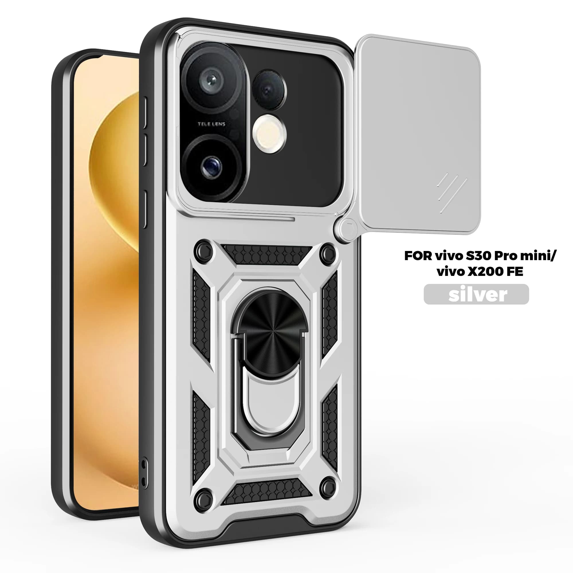 Custodia per vivo X200 FE Slide Camera Proteggi supporto Custodia per telefono Funda per X100Pro X100 Cover
