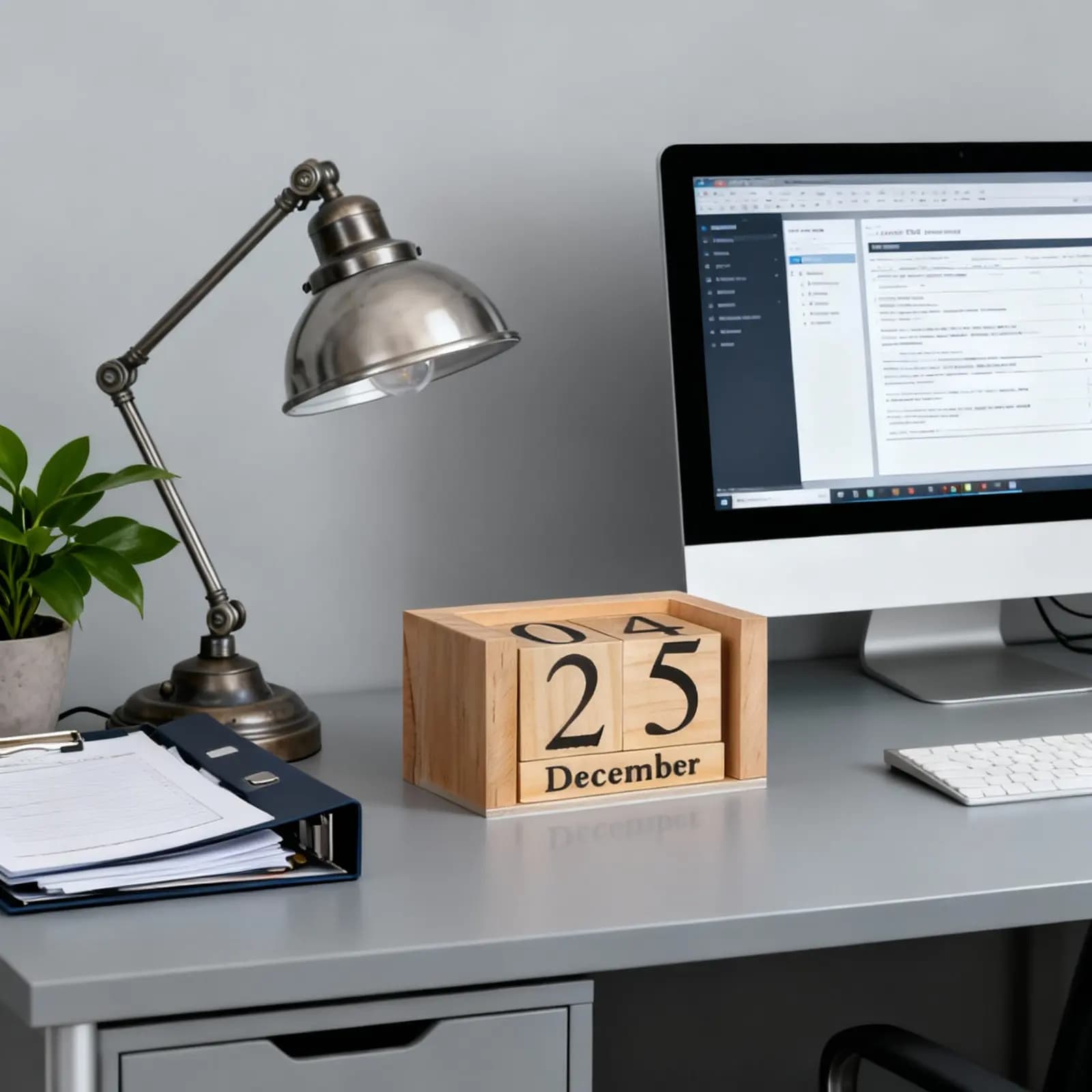 Calendario da Tavolo in Legno Perpetuo, Elegante Stile Europeo, Decorazione per Ufficio, Accessorio da Scrivania
