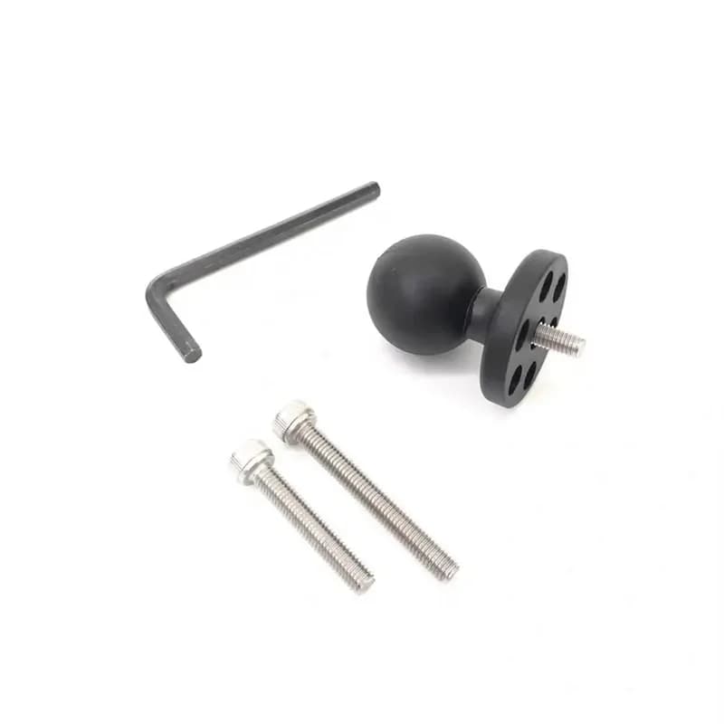 1 inch 25mm ball clamp base with M5 screws for action cam gopro