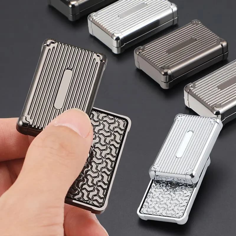 Mini Valigia in Lega con Chiusura Magnetica a Scorrimento, Giocattolo Tascabile EDC Sensoriale Antistress per Adulti