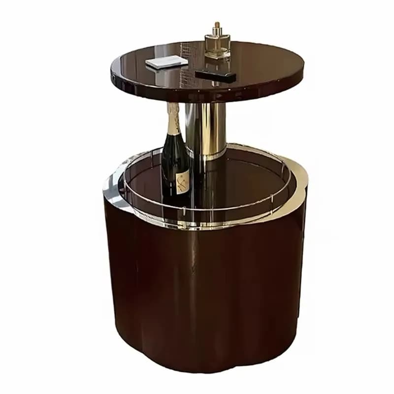 Minibar di lusso Idao con sollevamento automatico, cornice in vetro e funzione di sollevamento, ideale per riunioni di famiglia, mini-vetrina per vini high-tech