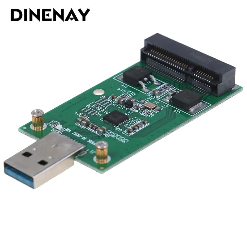 Scheda adattatore convertitore PCBA SSD esterno Mini USB 3.0 a PCIE mSATA