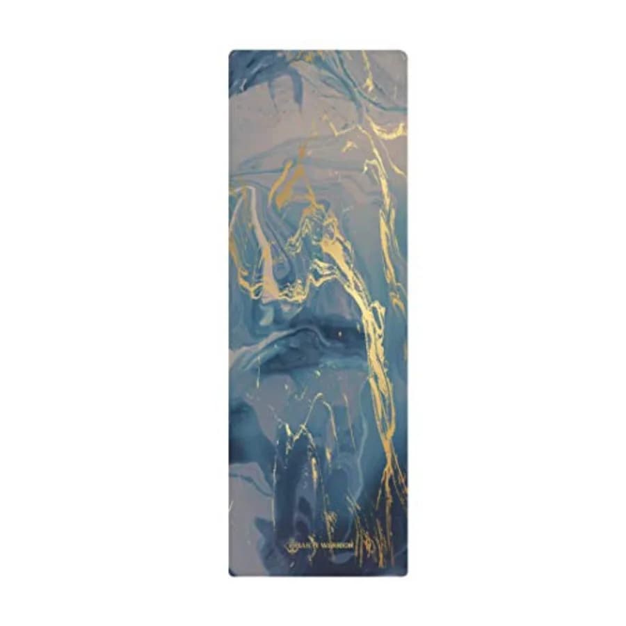 Tappetino da yoga in camoscio - Tappetino premium stampato, naturale, ecologico, antiscivolo, ideale per Hot Yoga, Pilates e allenamenti, 72 pollici x 24 pollici x 3 mm