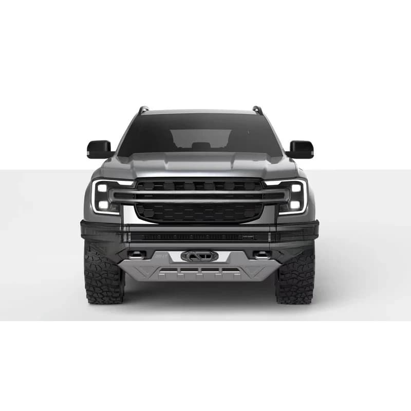 Heavy‑Duty Steel Front Bumper Bull Bar Weight Plates Exterior Mod Part For F150 Shark 6 NP300