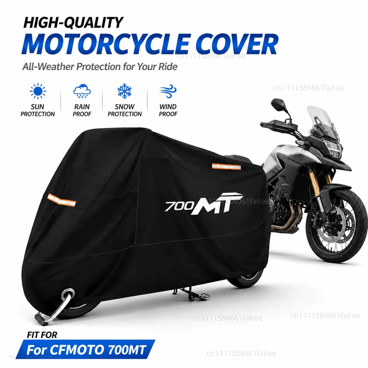 Motorcycle Cover Waterproof Outdoor All Season Dustproof UV Protective Moto Scooter Rain Cover For CF MOTO 700MT 700 MT