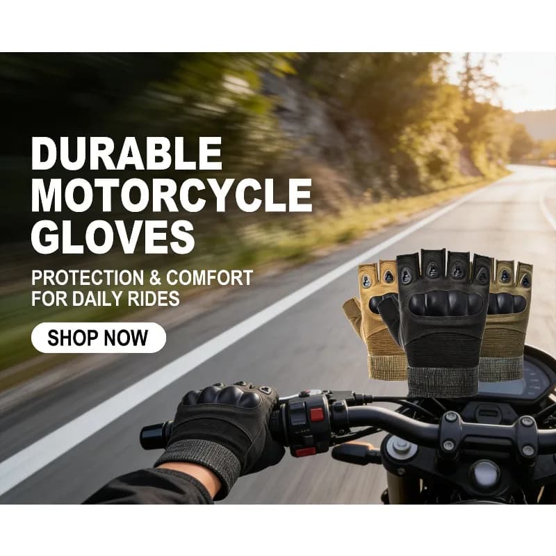 Guanti Tattici Mezze Dita da Uomo Antiscivolo Resistenti all'Usura Senza Dita per Ciclismo Outdoor Moto Escursionismo Fitness