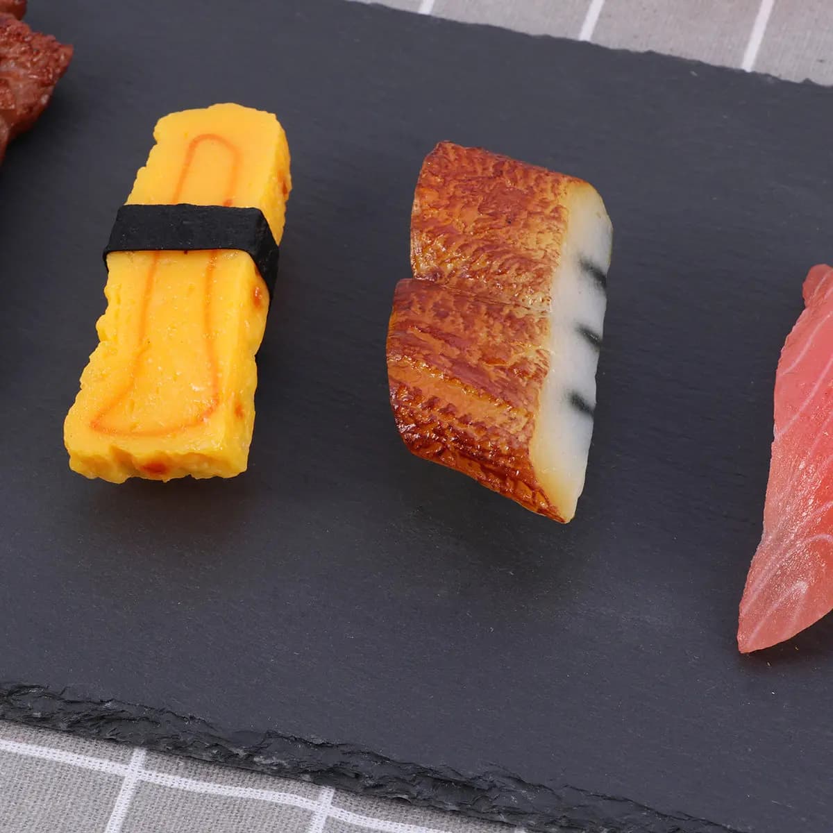 Piatto in Pietra Naturale Rettangolare Nera 40x20cm per Torte, Sushi, Pizza, Formaggi, Frutta, Barbecue