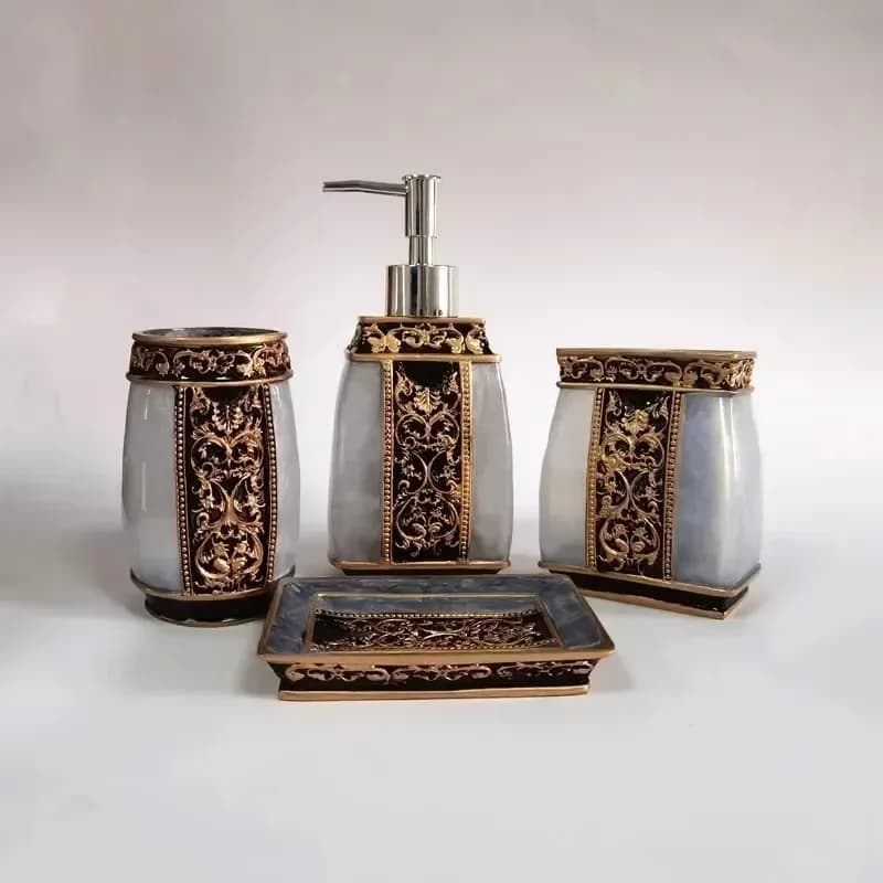 Bathroom Decoration Accessories for Bathroom Toothbrush Case Bathroom Accessories Resin Shower Toilet Accessories