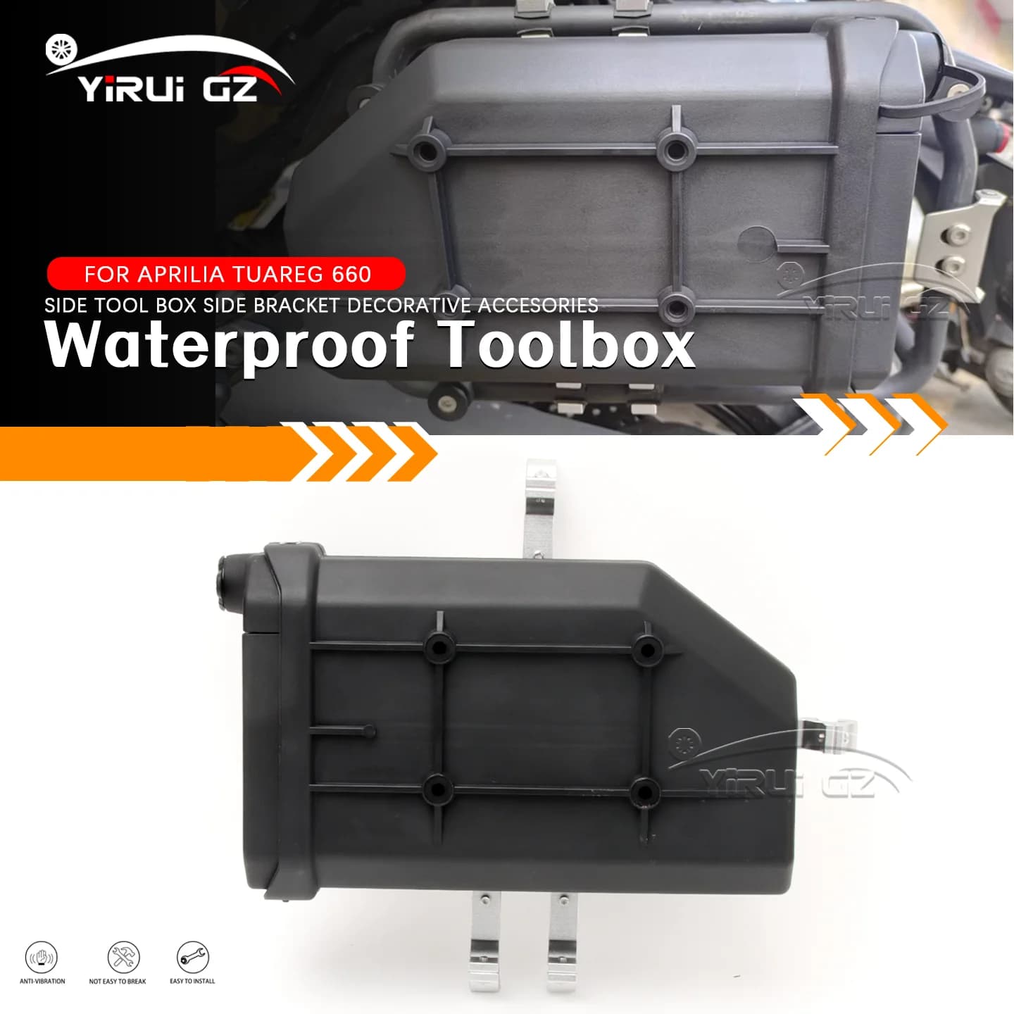 FOR APRILIA TUAREG 660 TUAREG 660 660 Motorcycle Toolbox Tool Box Waterproof Side Decorative Box First-aid/Breakdown kit Toolbox