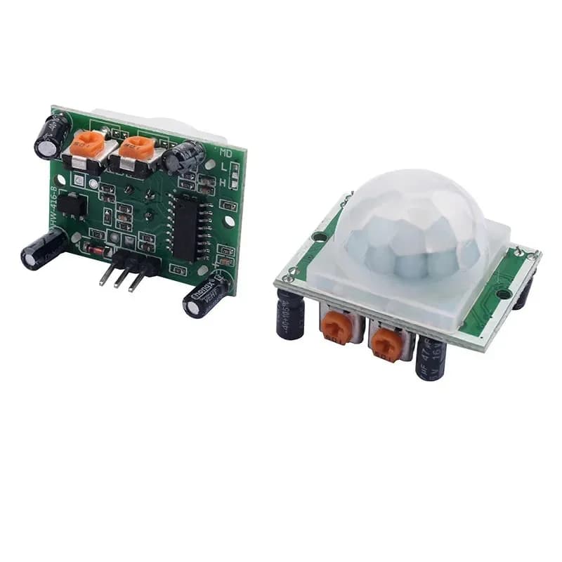 4 pz. Modulo Sensore di Movimento PIR HC SR501 Rilevatore Umano a Infrarossi Piroelettrico Scheda Verde per Luce di Sicurezza Arduino