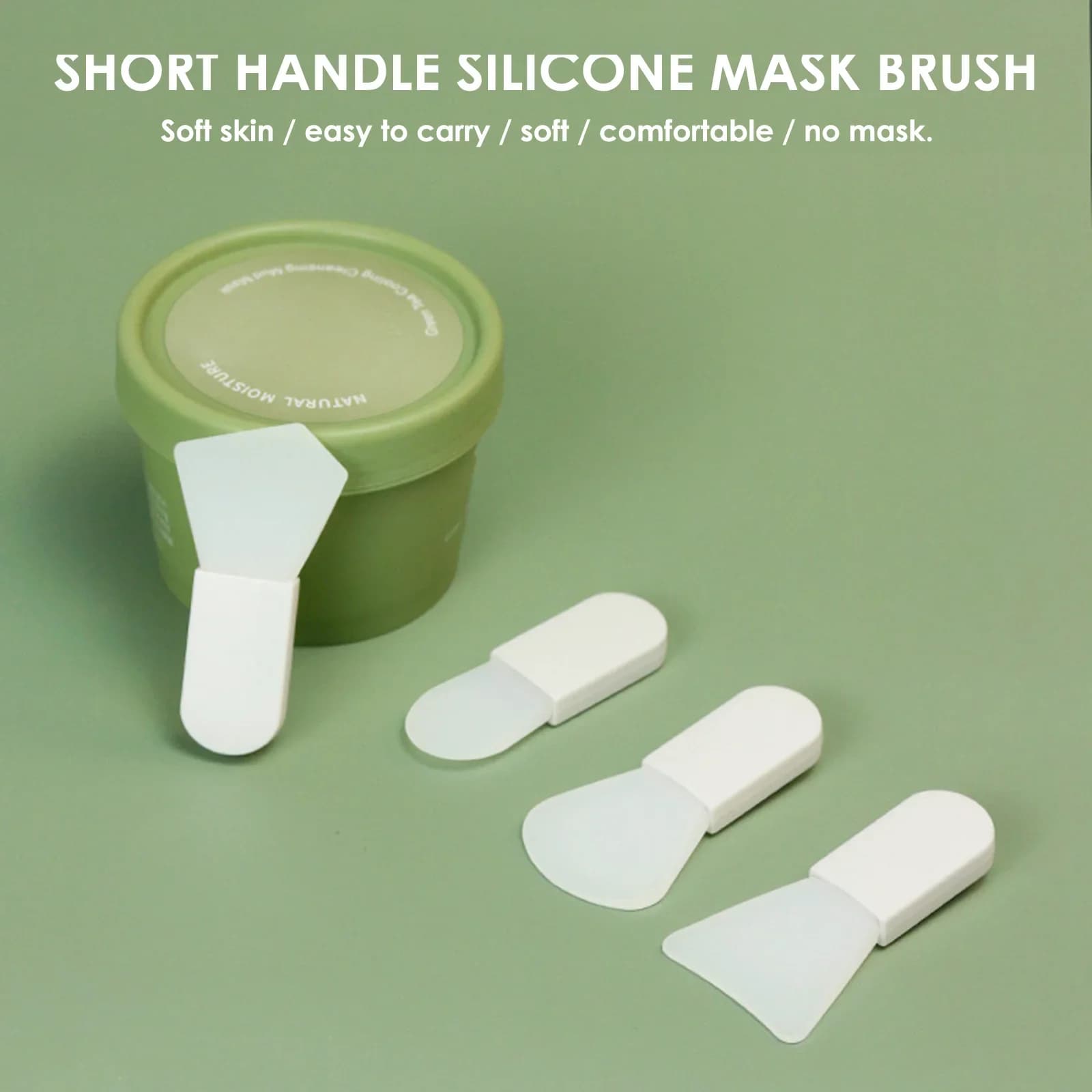 Spazzole per maschera per il viso Spazzole per miscelazione del fango per maschera facciale in silicone Strumenti di bellezza per le donne Spazzola per la pulizia del trucco per la cura del viso della pelle