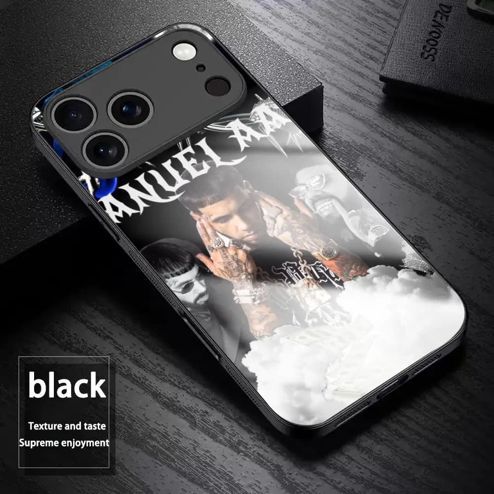 Popular Rap ins Anueles Phone Case For iPhone17 Air 16 e 15 14 13 12 11 Plus Mini Pro Max Glass Magnetic Case