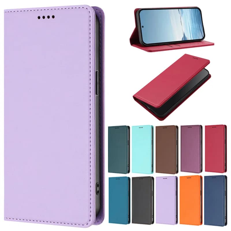 Custodia a Portafoglio per Xiaomi Poco X4 X3 GT NFC M3 Pro C85 C75 C71 C65 C61 C55 C51 C50, Cover Posteriore in Pelle con Porta Carte