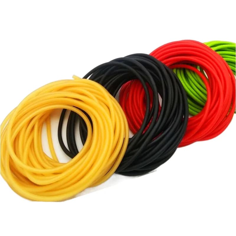 1M 2M 5M Tubo in lattice Elastico Corda elastica per tiro con fionda Catapulta Striscia di tenuta Fascetta per cavi Corda da allenamento Parti per cucire