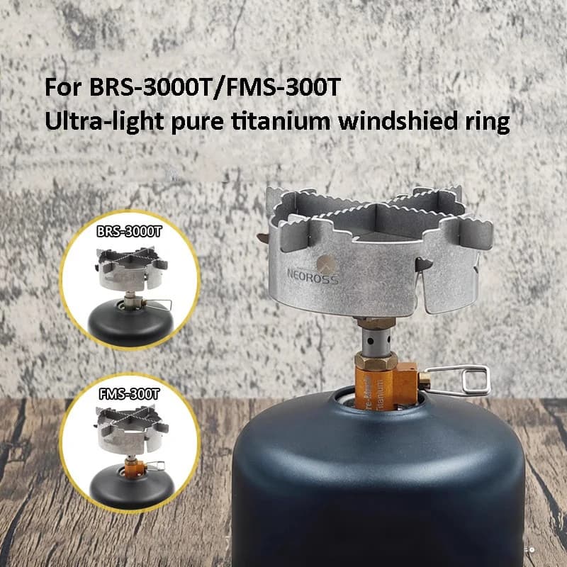 BRS-3000T special protection from pure titanium wind to burn Fms Wasp gas stove windscreen camping accessories for Picnic stoves