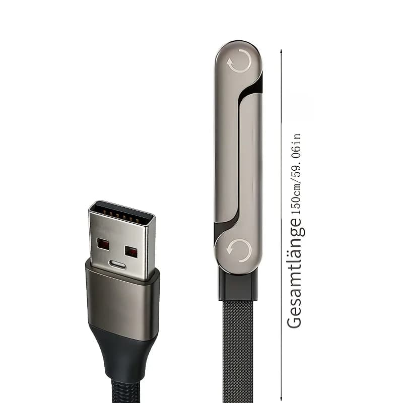 Caricabatterie USB-C Super Veloce con Supporto Pieghevole per Telefono e Cavo di Ricarica Rapida Intrecciato