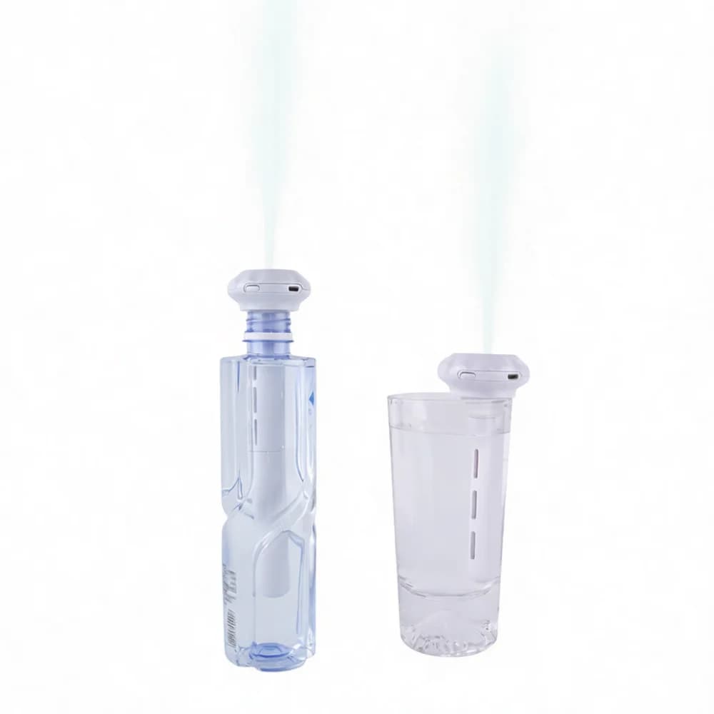 Mini Donut Aroma Humidifier Ultrasonic Mist Maker USB Powered Air Purifier Portable For Car Desktop Water Bottle Use