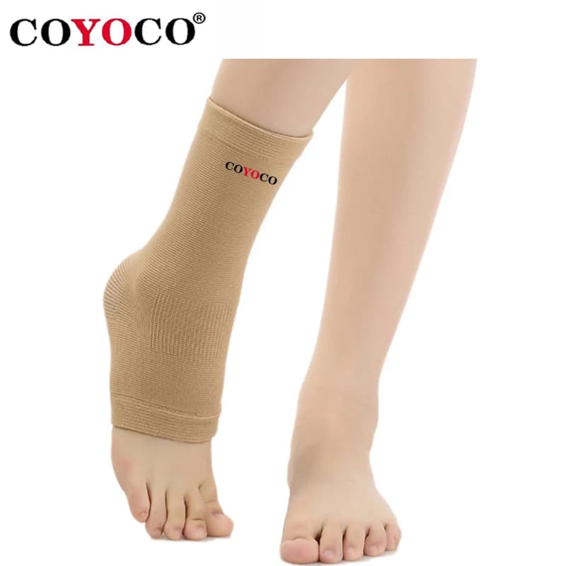 COYOCO 1PC Ankle Guard for Basketball & Football, Breathable Neoprene Support for Injured or Weak Ankles, Daily Nursing Care