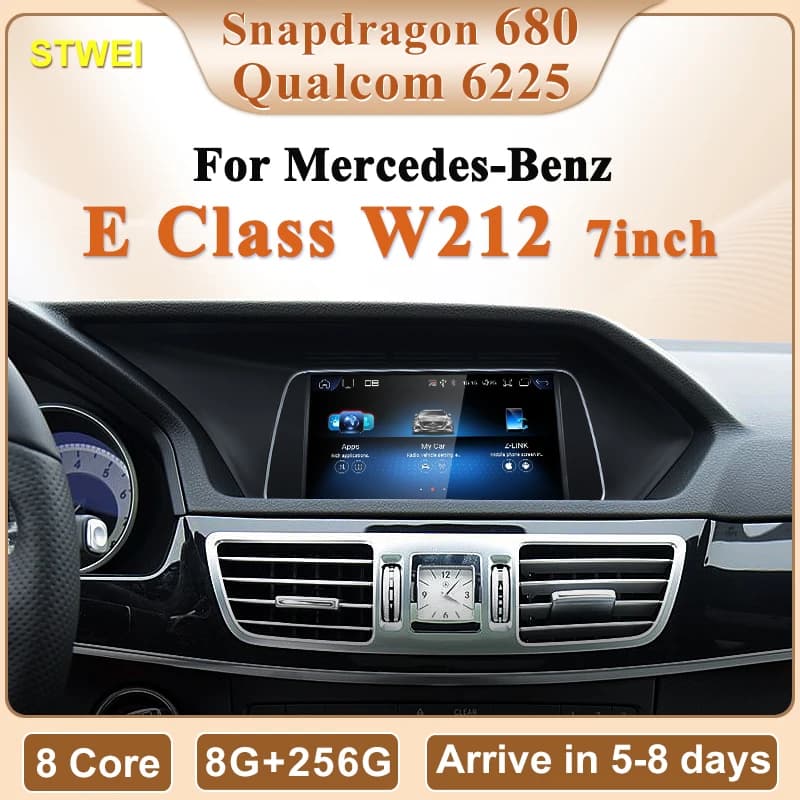 STWE 2025 Nuovo Qualcomm Snapdragon680 Android 14 Lettori multimediali per auto per Mercedes Benz Classe E W212 GPS Navi CarPlay AUTO
