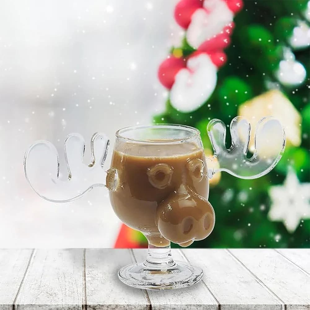 240ml 8oz Alce Bicchiere da vino Cocktail Tazza di succo Tazza di renna Vino Birra Acqua Latte Bicchieri da whisky Bicchieri Bicchieri Regalo di Natale