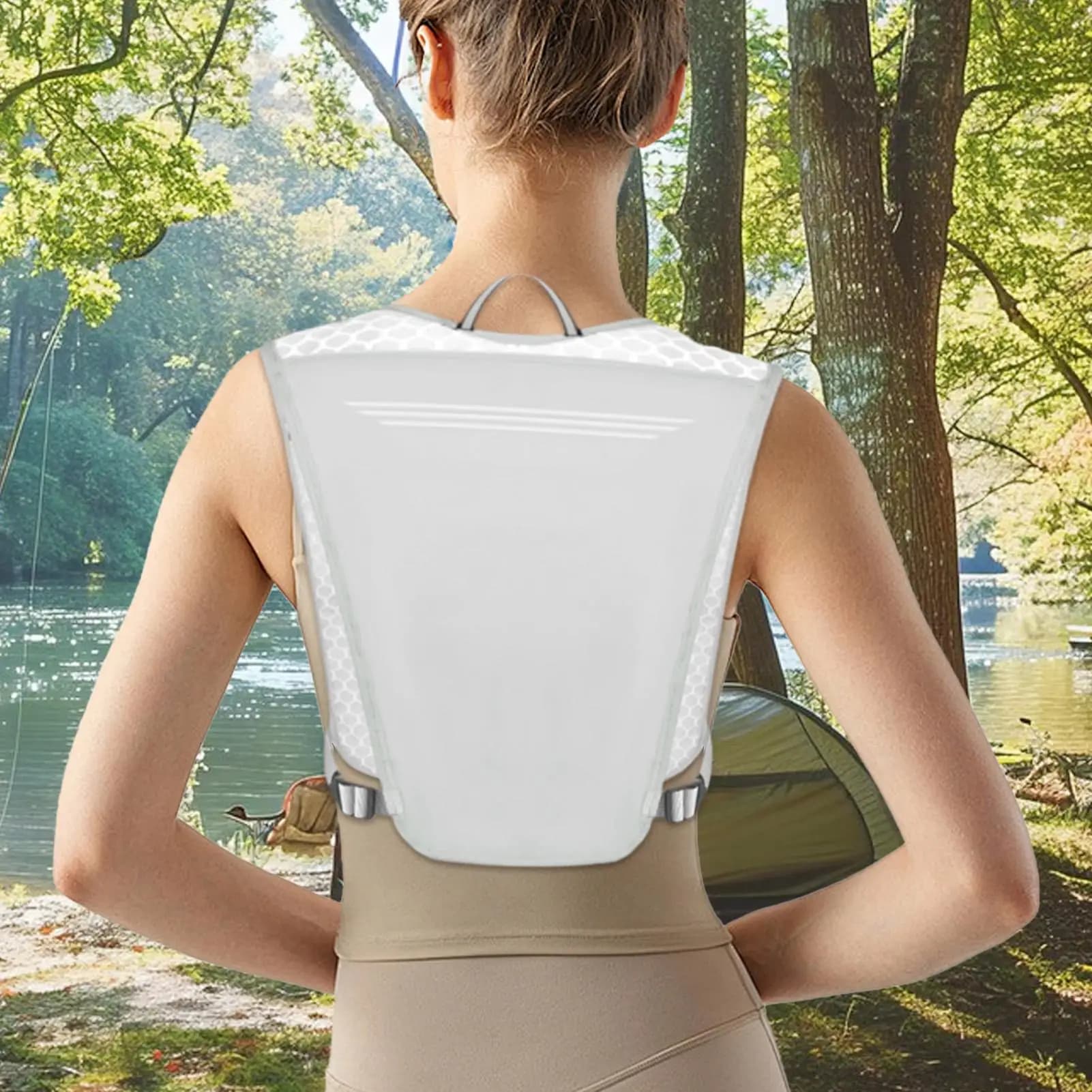 Running backpack for man Running water backpack Moisturizing bag Phone case Bottle holder Light package for camping trips