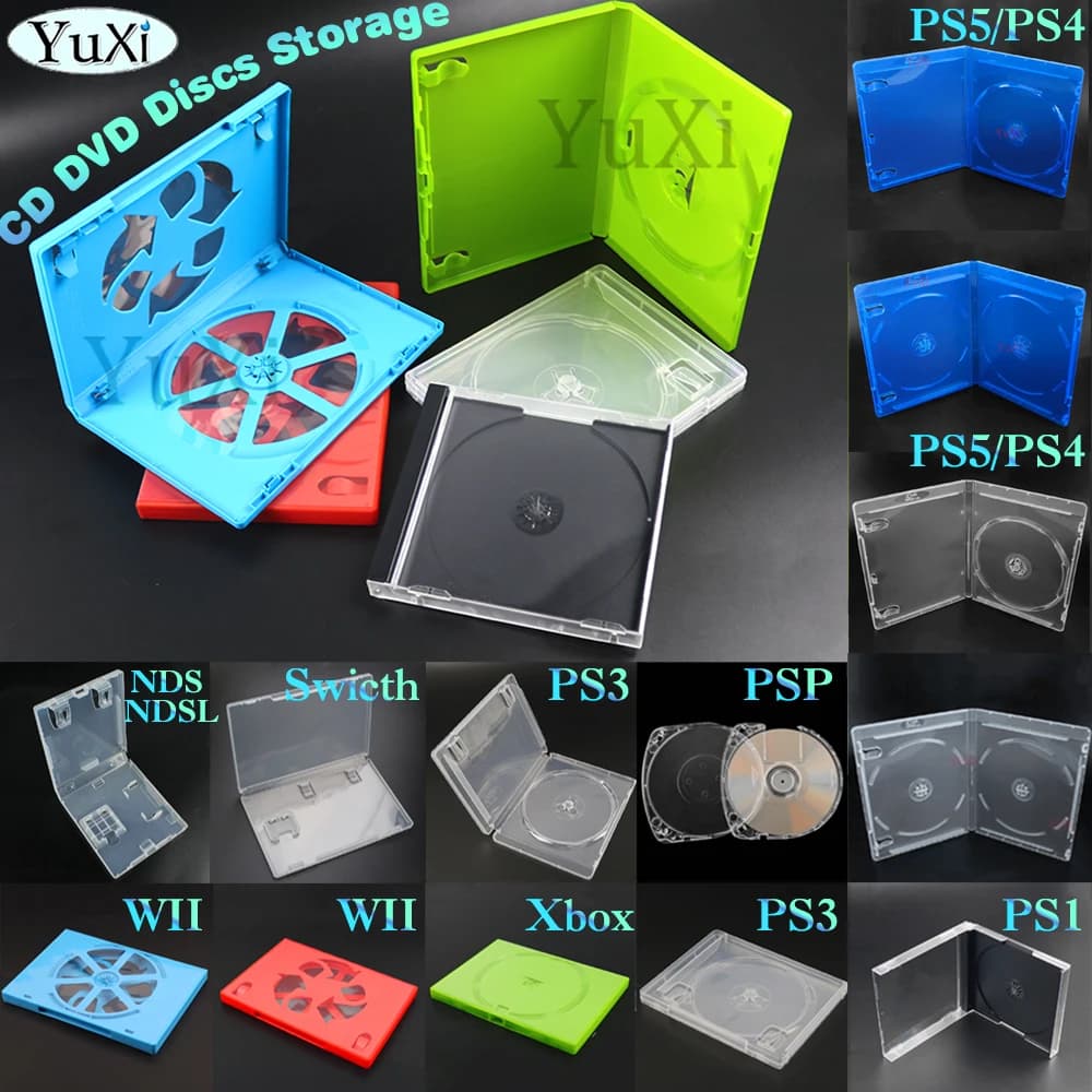 1Pc CD Gioco Staffa di Protezione Box Per PS1 PS4 Switch Wii Xbox 3DS NDSL NDS PS3 PS5 Disco di Gioco Rack CD DVD Disco di Stoccaggio Sostituire