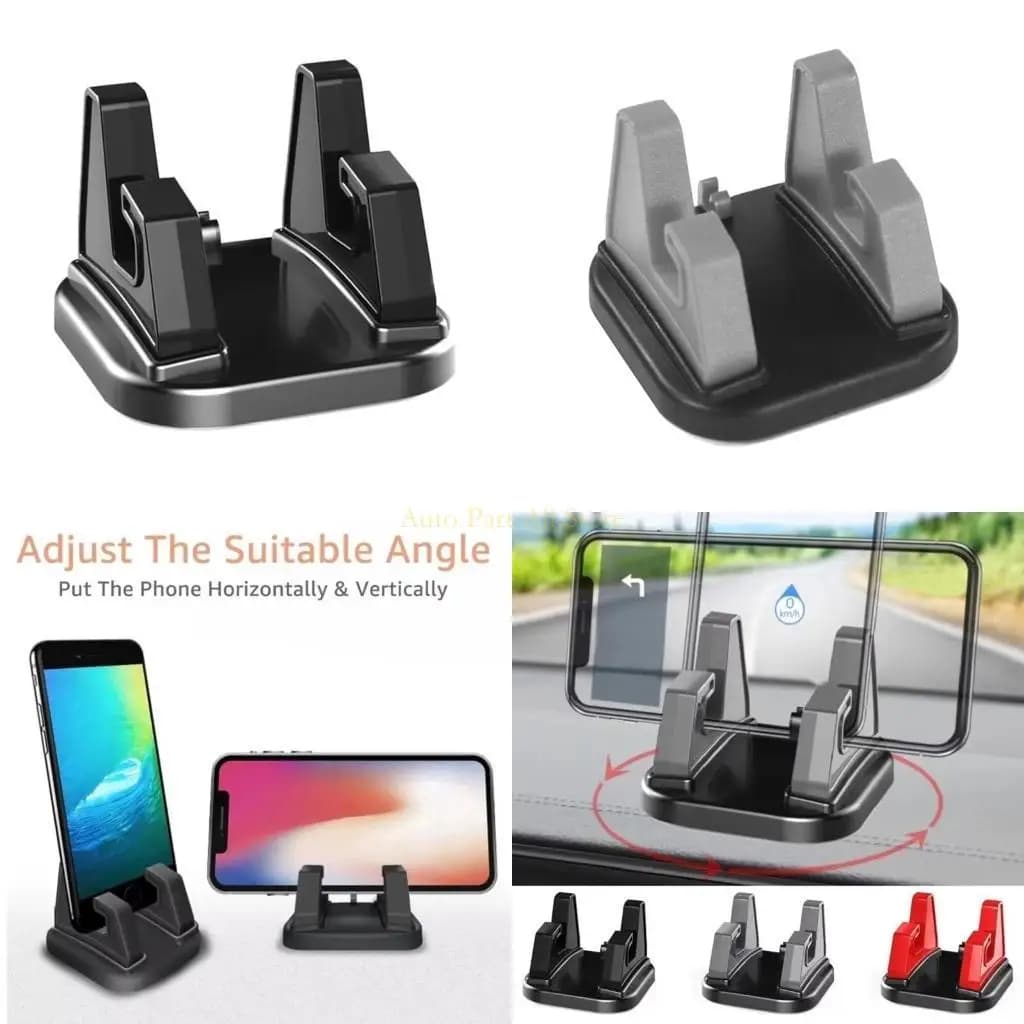 J0MA Dashboard Auto Monte rotante del telefono Ruota Installazione adesiva in silicone Pad per auto