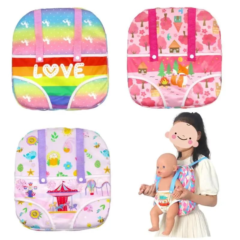 Zaino Portabambola per Bambole da 12/14/16/18 Pollici, Nuovo Porta Bambole da 30/35/40/25cm