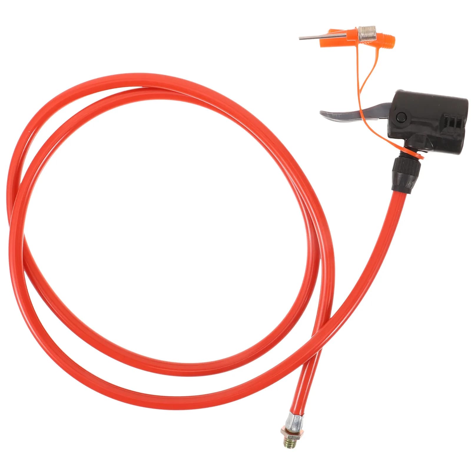 Tubo universale per pompa da bicicletta con tecnologia antigelo, rinforzato in TPU con testa in metallo per tutti i tipi di valvola, connettore riutilizzabile per gonfiaggio