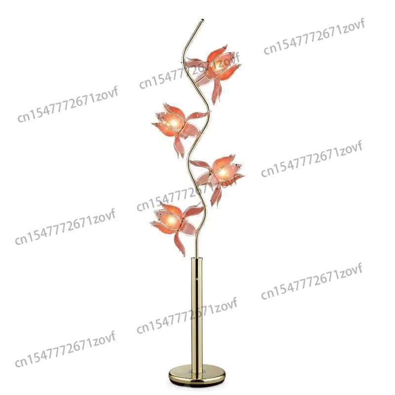 Lampada da Tavolo a LED Moderna a Forma di Loto, Best Seller, Design Floreale in Ferro e Vetro per Soggiorno, Lettura e Studio