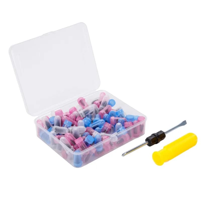 Car and motorcycle vacuum tire repair nails, battery car tire quick repair tool 100pcs boxed rubber nails