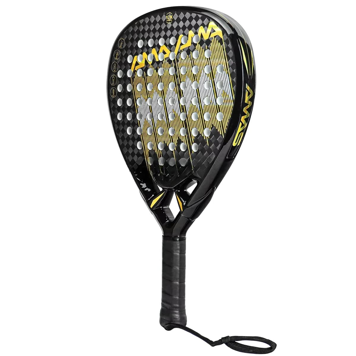 -Professional manufacturer of 12K Padel tennis racks in diamond-shaped carbon fiber