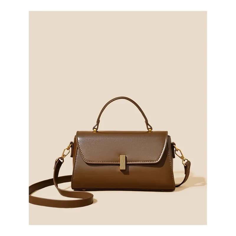 Elegante Borsa a Tracolla Bianca da Donna, Nuova Borsa a Mano con Manico Superiore 2026, Mini Borsa a Spalla con Chiusura in Metallo per Uso Quotidiano Femminile