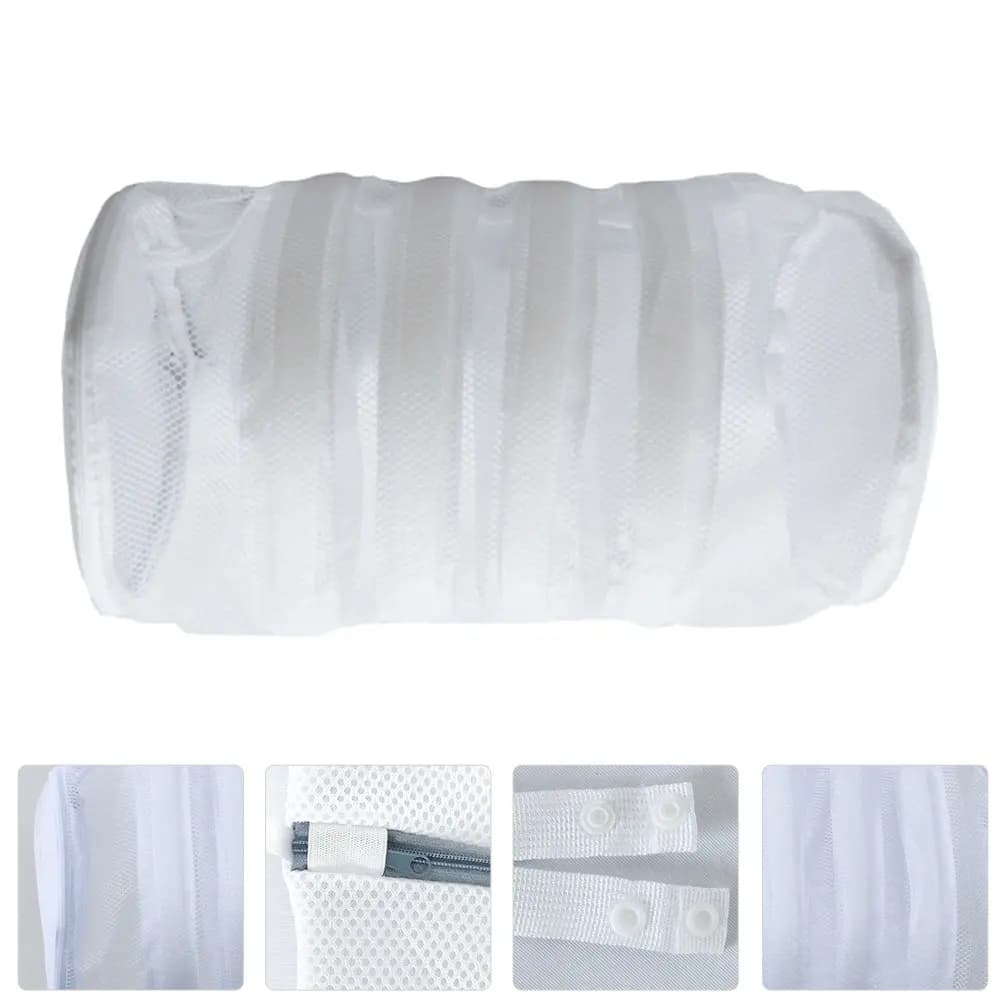 1Pcs Sneaker Wash Bag Heavy-Duty Polyester Laundry Bag for Machine Washing Shoes with Zipper Protection Sturdy Plastic Brackets