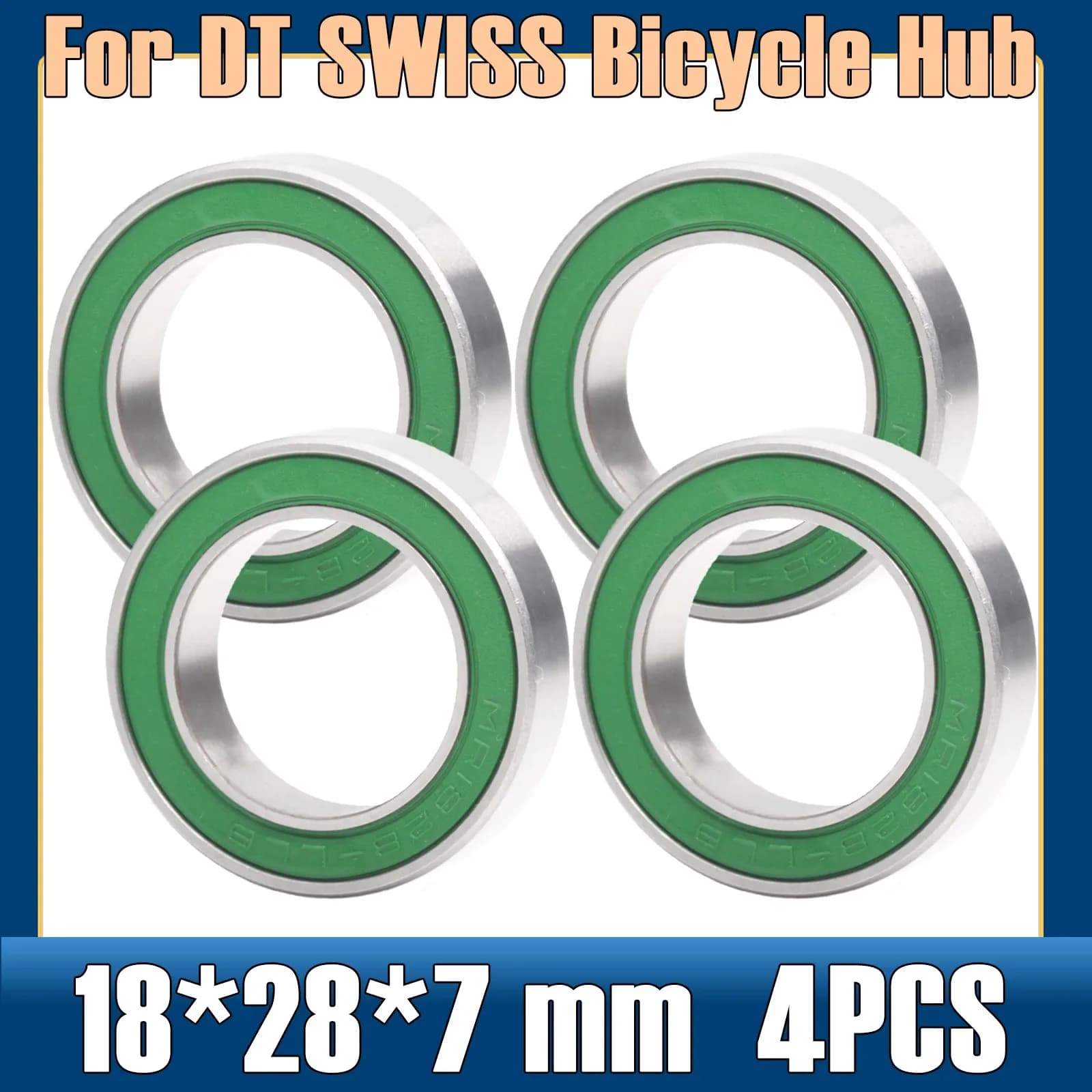 18287-2RS Cuscinetto 18*28*7mm (4 PZ) 18287 RS Per DT SWISS Mozzo Bicicletta Anteriore Mozzi Posteriori Ruota 18 28 7 Cuscinetti A Sfera