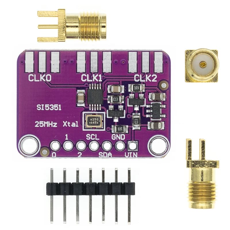 DC 3 V-5 V Si5351A Si5351 I2C Generatore di Orologio Breakout Board Modulo Generatore di Segnale Orologio 8KHz-160MHz Per Arduino