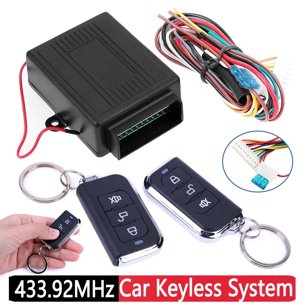 Telecomando per Auto Universal Car Central Door Lock Keyless Entry System Button Start Stop portachiavi Kit centrale accessori Auto