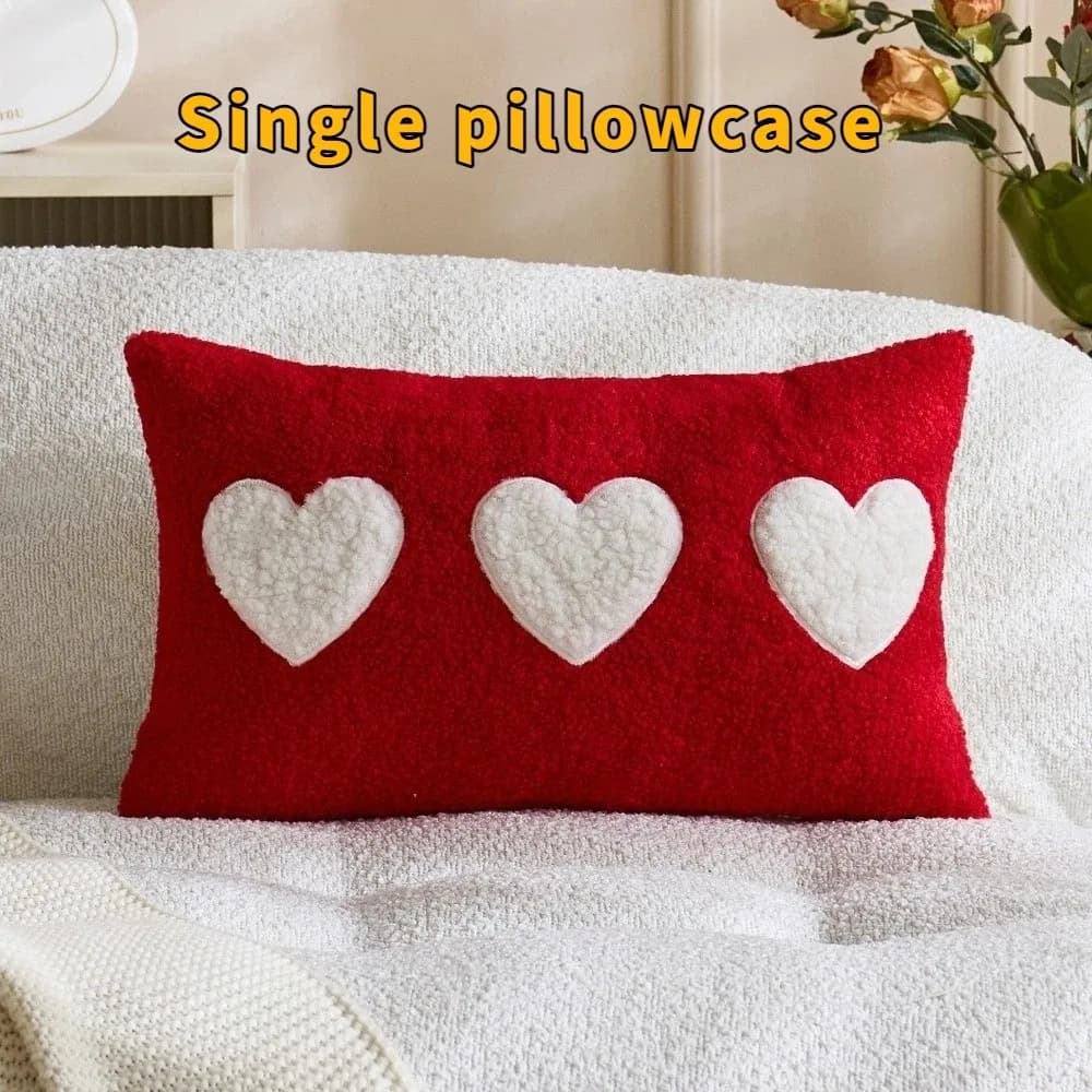30*50 cm San Valentino Federa Morbida Cerniera Nascosta Amore Federa Decorativa Staccabile Cuscino Asciugamano San Valentino