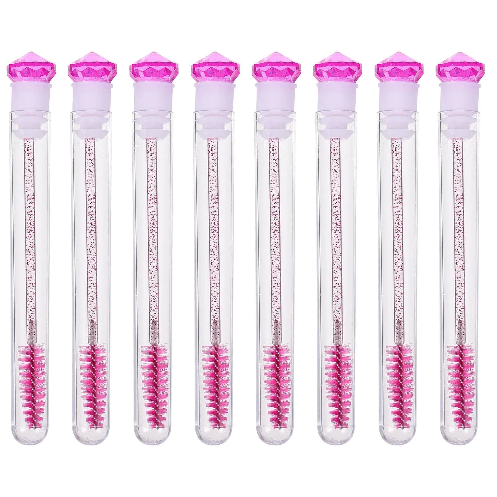 Set di 8 Pettini per Ciglia Premium, Spazzola Ergonomica per Mascara, Applicatore per Ciglia Facile da Usare e Portatile